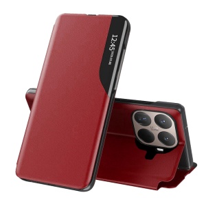 Husa pentru Xiaomi 15T Pro, tip carte, set cu sticker, eFold, Rosu