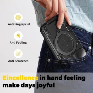 Husa pentru Xiaomi 15T, SKYDDAR INNOVATION, CamGuard Pro, Inel Magnetic, Protectie Camera, set cu sticker, Roz auriu - Img 6
