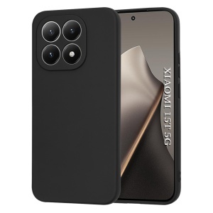 Husa pentru Xiaomi 15T, SKYDDAR INNOVATION, din Silicon Catifelat, SoftElegance, set cu sticker, Negru