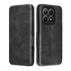 Husa pentru Xiaomi 15T, SKYDDAR INNOVATION, Safe Wallet tip carte din Piele Ecologica, Suport Carduri, Inchidere Magnetica, set cu sticker, Negru