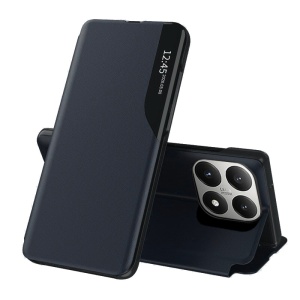 Husa pentru Xiaomi 15T, tip carte, set cu sticker, eFold, Albastru