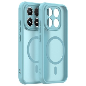 Husa pentru Xiaomi 17 Finisaje Premium, Antisoc, Magsafe, set cu sticker, HaloFrost MagSafe II, Verde menta
