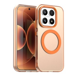 Husa pentru Xiaomi 17, MagSafe, Antisoc, Margini ridicate, Mat, set cu sticker, CandyCase, Portocaliu
