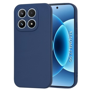Husa pentru Xiaomi 17, SKYDDAR INNOVATION, din Silicon Catifelat, SoftElegance, set cu sticker, Bleumarin