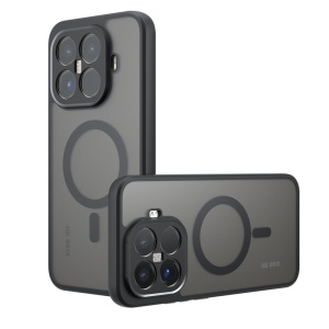 Husa pentru Xiaomi 17T MagSafe, Antisoc, Finisaje Premium, PureFrost, set cu sticker, Negru frost