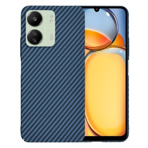 Husa pentru Xiaomi Redmi 13C 4G / Poco C65 / Redmi 13C 5G, SKYDDAR INNOVATION, textura carbon, Carbonite FiberShell, set cu sticker, Cyan,