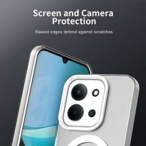 Husa pentru Xiaomi Redmi 15C 5G, MagSafe, Antisoc, set cu sticker, CandyCase, Alb - Img 2