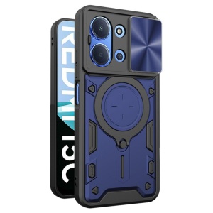 Husa pentru Xiaomi Redmi 15C 5G, SKYDDAR INNOVATION, CamGuard Pro, Inel Magnetic, Protectie Camera, set cu sticker, Albastru