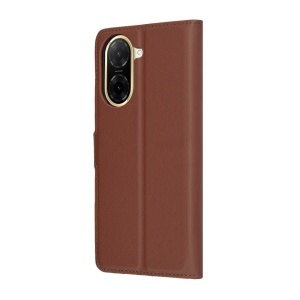 Husa pentru Xiaomi Redmi A5 4G (Standard), SKYDDAR INNOVATION, Leather Folio tip Carte, cu Portofel Interior, Finisaje Premium, set cu sticker, Maro - Img 6