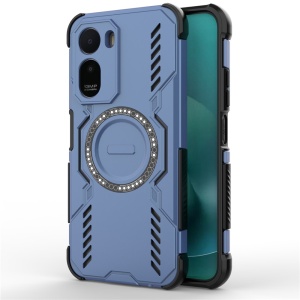 Husa pentru Xiaomi Redmi A7 Pro 4G, Magsafe, Antisoc, Anti zgarieturi, set cu sticker, ArmorMag, Albastru