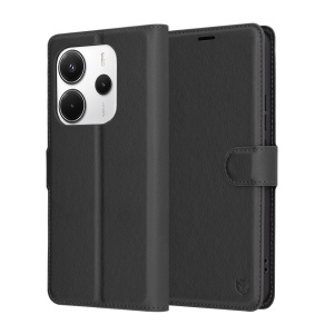Husa pentru Xiaomi Redmi Note 14 4G tip Carte, cu Portofel Interior, Finisaje Premium, Leather Wallet - Negru