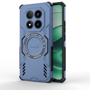 Husa pentru Xiaomi Redmi Note 14 Pro 4G, SKYDDAR INOVATION, ArmorMag, Magsafe, set cu sticker, Albastru