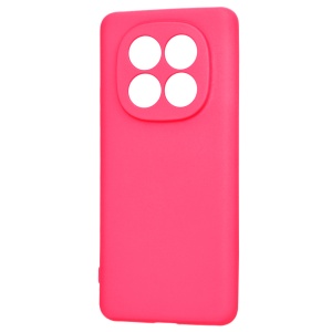 Husa pentru Xiaomi Redmi Note 14 Pro / Poco X7 din Silicon Catifelat, Protectie Premium, Skyddar SoftElegance - Fucsia - Img 3