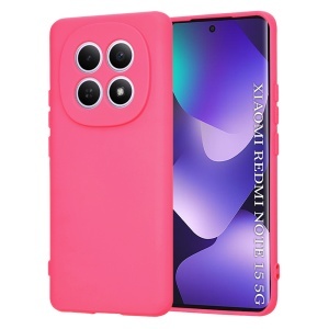 Husa pentru Xiaomi Redmi Note 15 4G / Redmi Note 15 5G / Poco M8 5G, SKYDDAR INNOVATION, din Silicon Catifelat, SoftElegance, set cu sticker, Fucsia