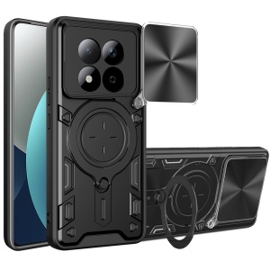 Husa pentru Xiaomi Redmi Note 15 Pro 4G, SKYDDAR INNOVATION, CamGuard Pro, Inel Magnetic, Protectie Camera, set cu sticker, Negru - Img 2