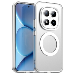 Husa pentru Xiaomi Redmi Note 15 Pro+ 5G, MagSafe, Antisoc, set cu sticker, CandyCase, Alb