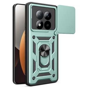 Husa pentru Xiaomi Redmi Note 15 Pro+ 5G / Poco M8 Pro 5G, SKYDDAR INNOVATION, CamShield, Inel magnetic, set cu sticker, Verde
