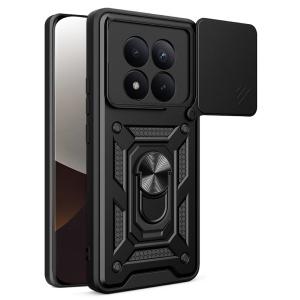 Husa pentru Xiaomi Redmi Note 15 Pro+ 5G, SKYDDAR INNOVATION, CamShield, Inel magnetic, set cu sticker, Negru