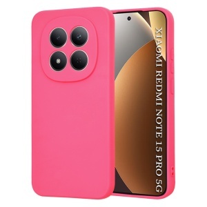 Husa pentru Xiaomi Redmi Note 15 Pro 5G, SKYDDAR INNOVATION, din Silicon Catifelat, SoftElegance, set cu sticker, Fucsia