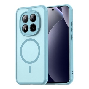 Husa pentru Xiaomi Redmi Note 15 Pro 5G, SKYDDAR INNOVATION, HaloFrost MagSafe II, Antisoc, set cu sticker, Verde menta