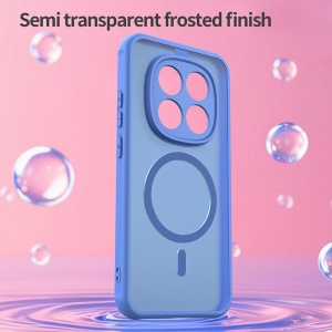 Husa pentru Xiaomi Redmi Note 15 Pro 5G, SKYDDAR INNOVATION, HaloFrost MagSafe II, Antisoc, set cu sticker, Albastru - Img 3
