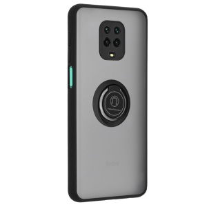 Husa pentru Xiaomi Redmi Note 9 Pro / Redmi Note 9S / Redmi Note 9 Pro Max, SKYDDAR INNOVATION, Glinth cu Inel Rotativ 360° Magnetic, Negru, set cu sticker  - Img 10
