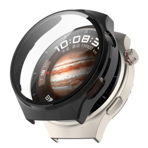 Husa protectie Smartwatch Huawei Watch 4, SKYDDAR INNOVATION, Defense360 Pro + Screen Protector, AntiSoc, set cu sticker, Negru