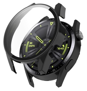 Husa protectie Smartwatch Huawei Watch GT 3 (46mm), SKYDDAR INNOVATION, Defense360 Pro + Screen Protector, AntiSoc, set cu sticker, Negru
