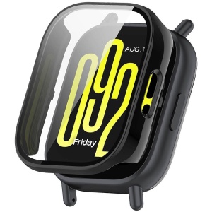Husa protectie Smartwatch Xiaomi Redmi Watch 5 Active, SKYDDAR INNOVATION, Defense360 Pro + Screen Protector, AntiSoc, set cu sticker, Negru