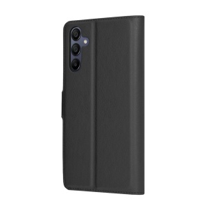 Husa Samsung Galaxy A15 5G, SKYDDAR INNOVATION, Leather Wallet, tip Carte, cu Portofel Interior, Finisaje Premium, Negru, set cu sticker - Img 7