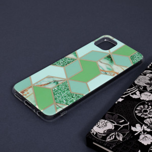 Husa Samsung Galaxy A22 5G Marble Series, Techsuit - Green Hex - Img 4