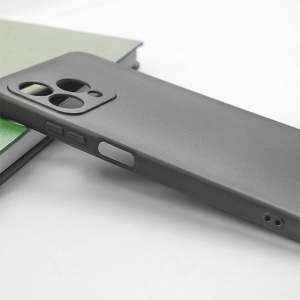 Husa Samsung Galaxy A57, Anti soc, Subtire, Antiderapanta, set cu sticker, Matt, Negru - Img 5