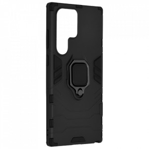 Husa Samsung Galaxy S23 Ultra cu inel, Techsuit Silicone Shield - Negru - Img 6