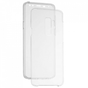 Husa Samsung Galaxy S9 Plus, din silicon TPU slim, Techsuit - Transparent - Img 1