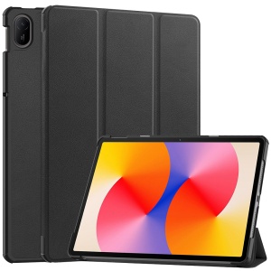 Husa tableta pentru Huawei MatePad SE 11, SKYDDAR INNOVATION, cu suport Multi-Unghi si functie Sleep/Wake, FoldPro, Negru, set cu sticker