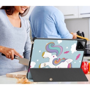 Husa tableta pentru Xiaomi Pad 7 / 7 Pro cu suport Multi-Unghi și functie Sleep/Wake, SKYDDAR FoldVision - Unicorn - Img 2