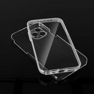 Husa Xiaomi Redmi 10C din silicon 360°, Skyddar TPU - Transparent - Img 2
