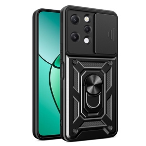 Husa Xiaomi Redmi 12 cu inel magnetic, Techsuit CamShield - Negru