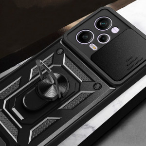 Husa Xiaomi Redmi Note 12 Pro 5G / Poco X5 Pro cu inel magnetic, Techsuit CamShield - Negru - Img 2