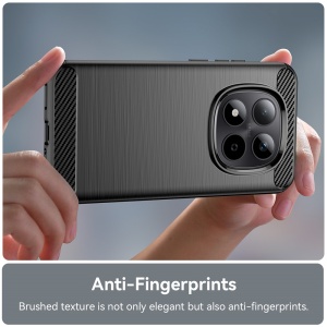 Husa Xiaomi Redmi Note 15 Pro 5G din Silicon Slim, cu textura Fibra Carbon, set cu sticker, Carbon Silicone, Negru - Img 5