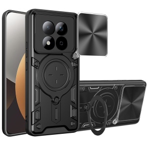 Husa Xiaomi Redmi Note 15 Pro 5G Inel Magnetic, Protectie Camera, set cu sticker, CamGuard Pro, Negru - Img 2