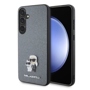 Huse pentru Samsung Galaxy S24 Plus, Karl Lagerfeld, Saffiano, Gri
