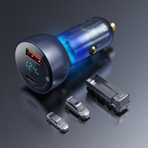Incarcator Auto Type-C PD65W, USB QC4.0, Baseus (CCKX-C0G) - Gri - Img 7