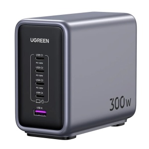 Incarcator pentru Priza USB, Type-C, GaN, 300W, Cablu 2m, Ugreen CD333, Gri
