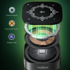 Incarcator Pliabil fara Fir 2in1, 15W, USB-C, MPP, Cablu 1m, Ugreen W702, Negru - Img 3