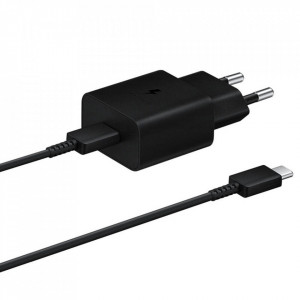 Incarcator priza fast charge 15W, 2A, cu cablu Type-C, Original Samsung - Negru - Img 5