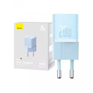 Incarcator Type-C, Fast Charging, GaN, 20W - Baseus (CCGN050103) - Blue - Img 6