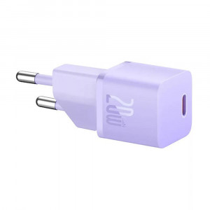 Incarcator Type-C, Fast Charging, GaN, 20W - Baseus (CCGN050105) - Purple - Img 2