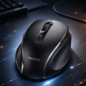 Mouse wireless, 2.4GHz, 1600 DPI, Silentios, 6 butoane, Yesido, Negru - Img 2