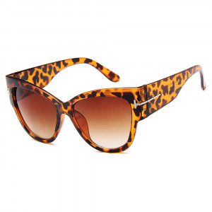 Ochelari de soare dama, Cat Eye, Skyddar Vistta 9778- Maro Leopard